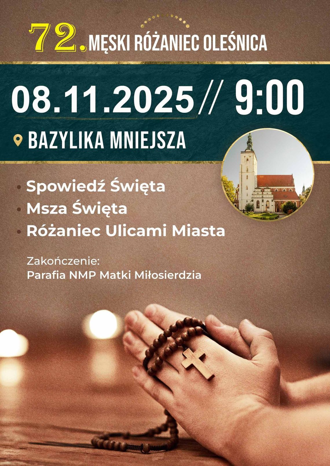 Zapraszają na Męski Różaniec Zapraszają na Męski Różaniec