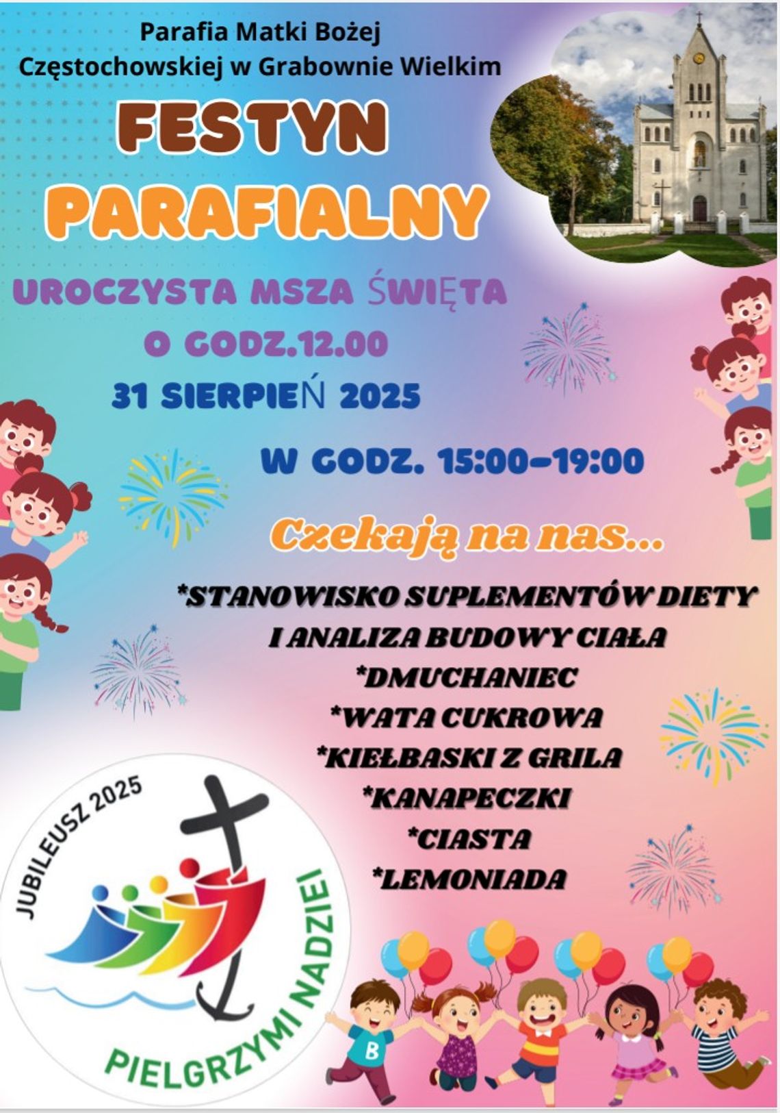 Zapraszają na parafialny festyn rodzinny
