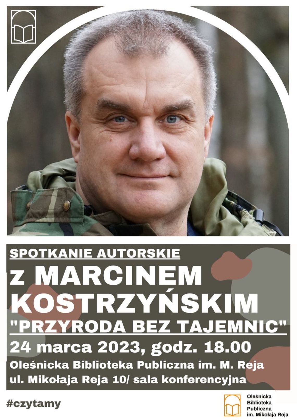 Zapraszamy do biblioteki na spotkanie z Marcinem Kostrzyńskim