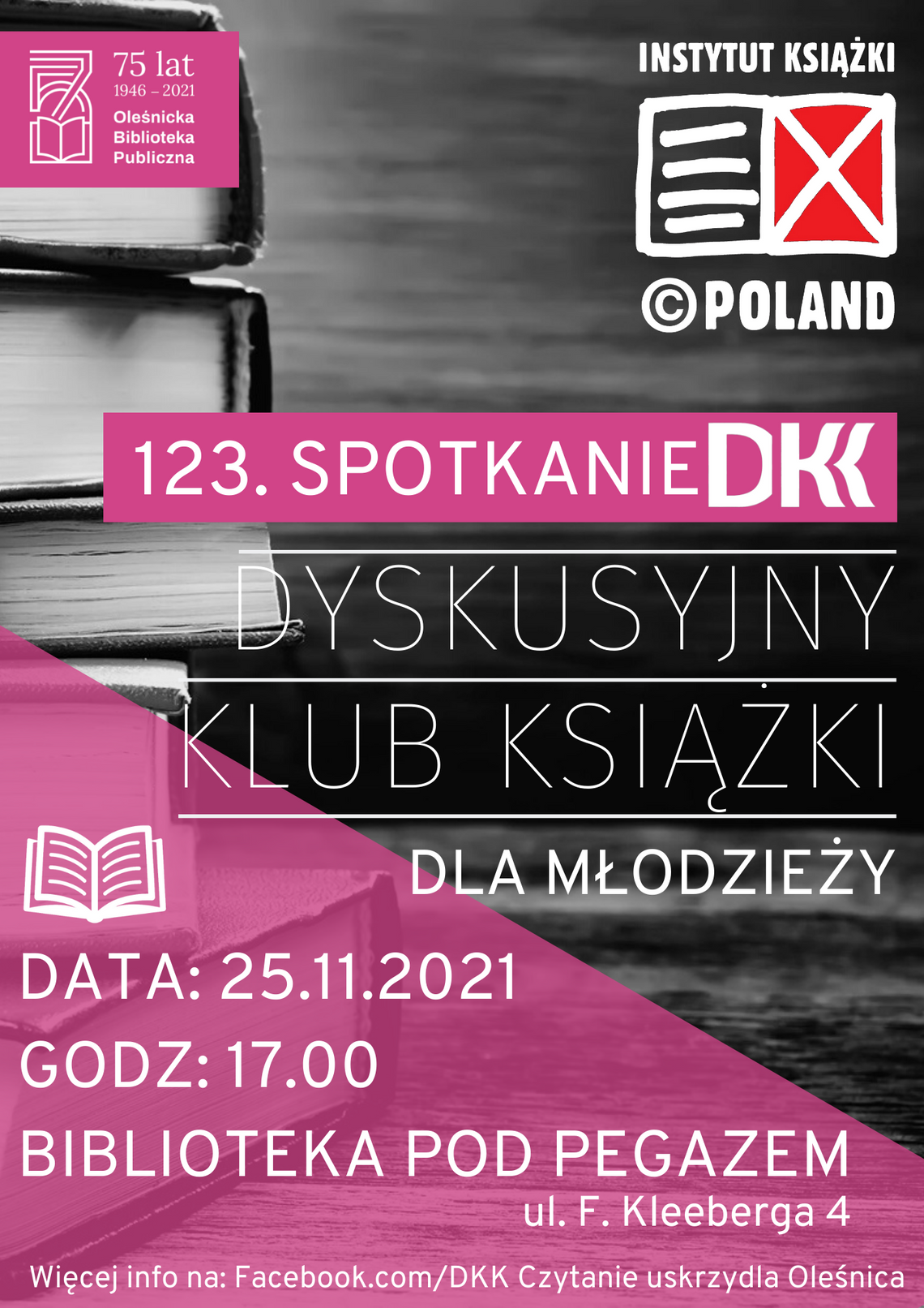 Zapraszamy na 123. spotkanie w ramach DKK dla młodzieży