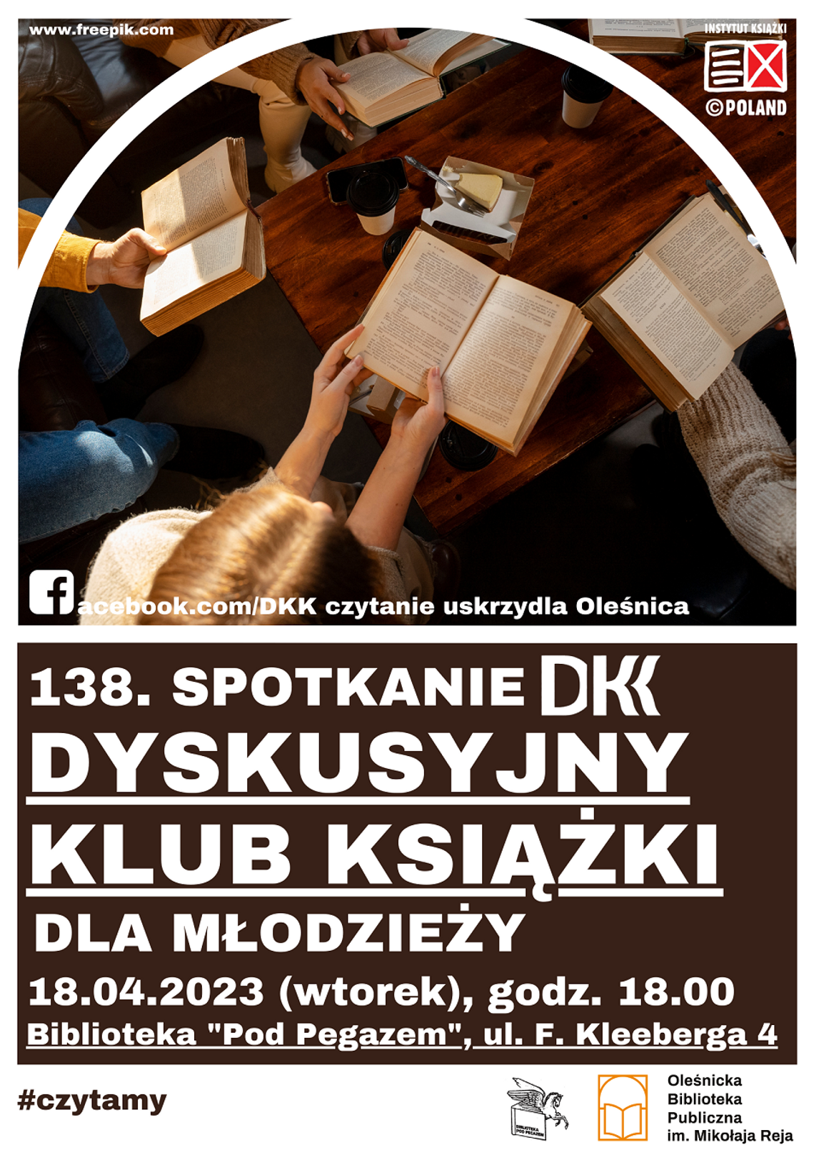 Zapraszamy na 138. spotkanie w ramach DKK dla młodzieży 