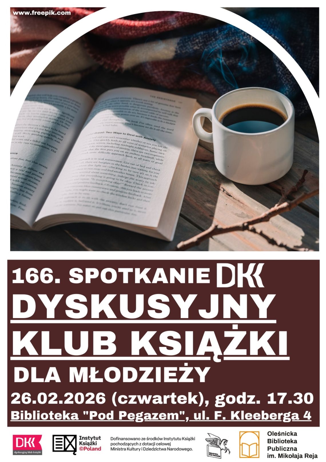 Biblioteka zaprasza na spotkanie DKK dla Młodzieży