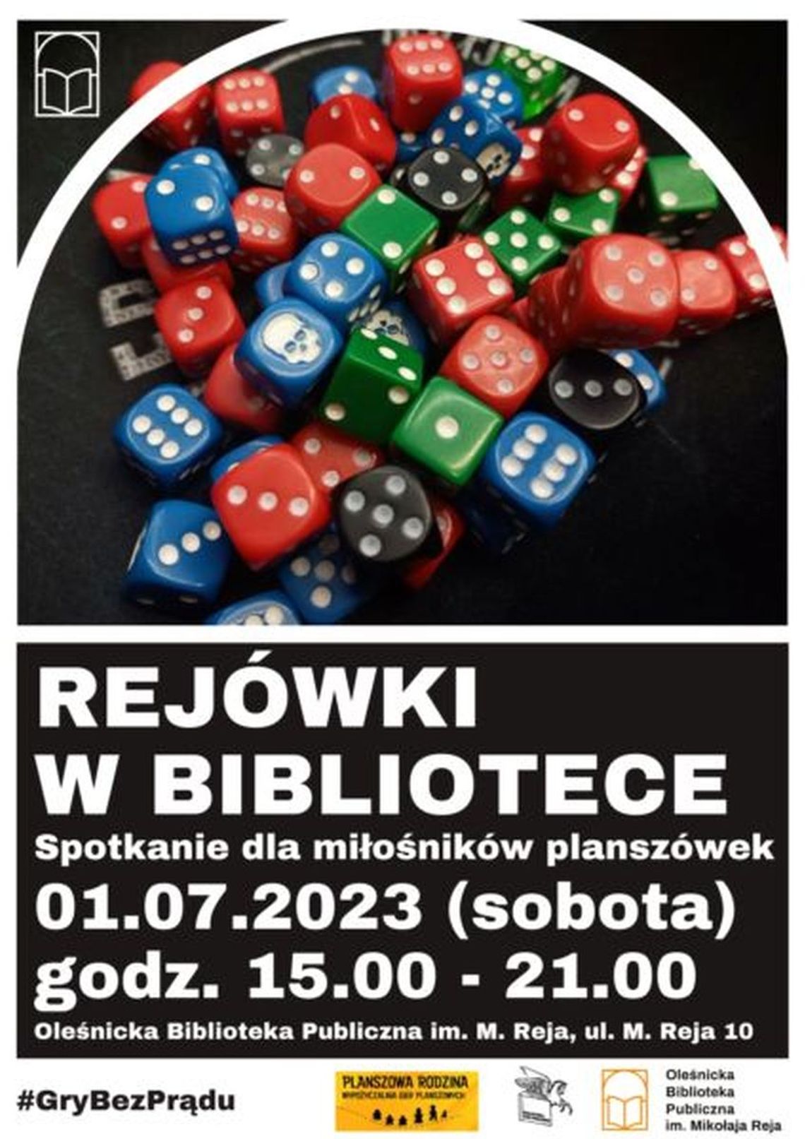 Zapraszamy na lipcowe "Rejówki w bibliotece" 
