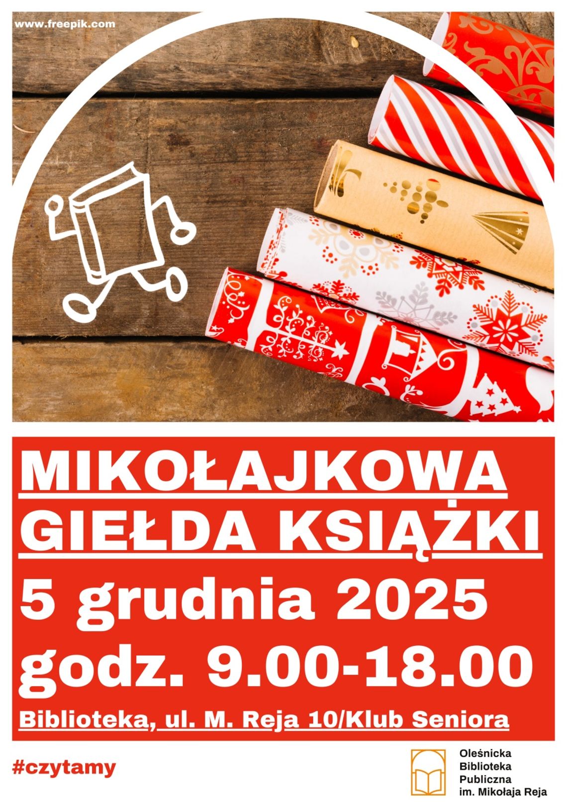 Zapraszamy na Mikołajkową Giełdę Książki