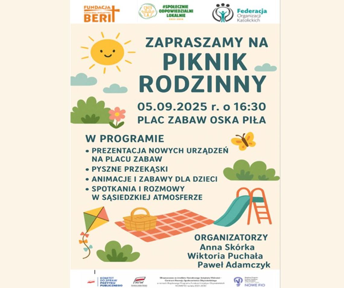 Jedź na piknik. Zabierz rodzinkę