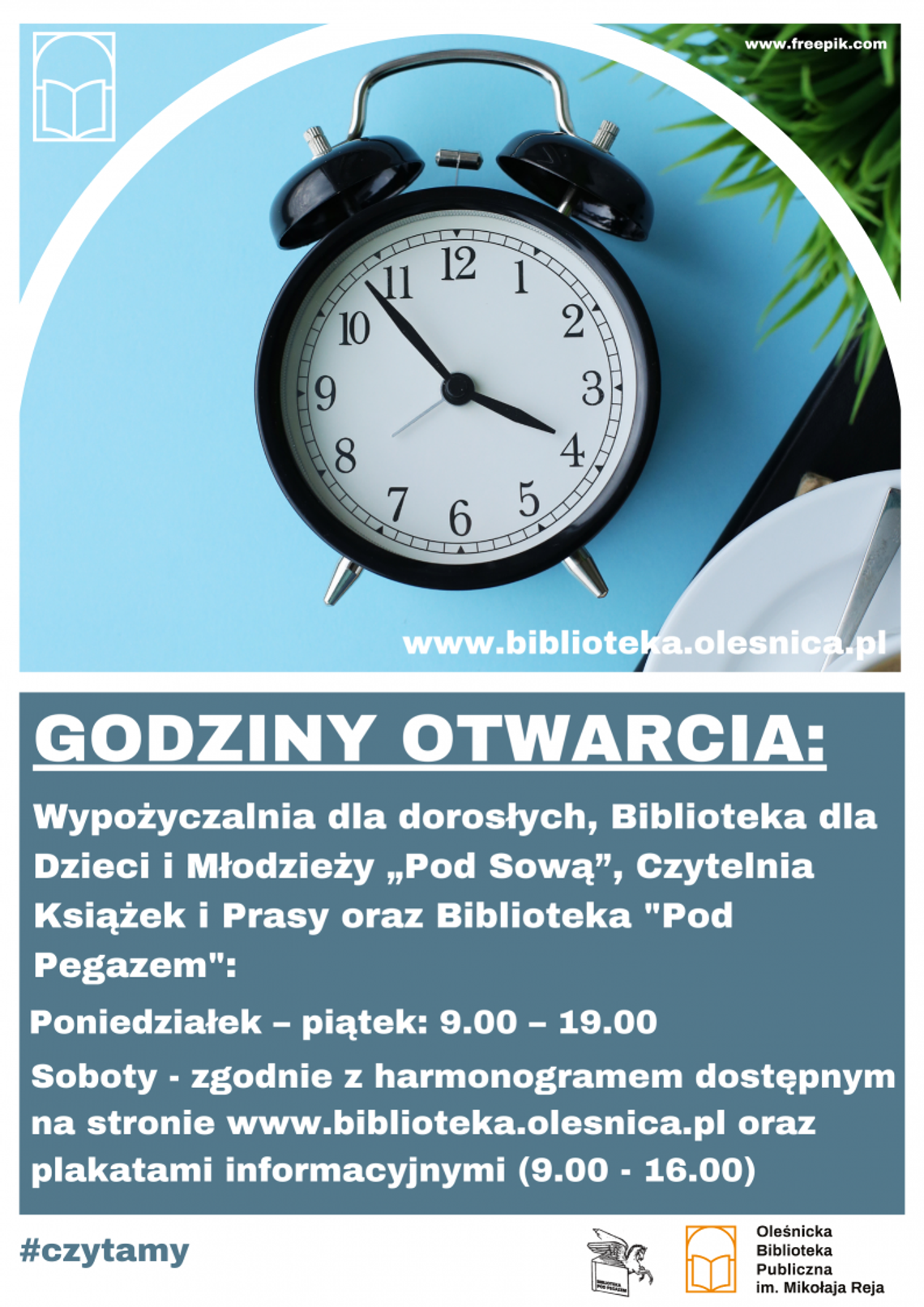 Zasady funkcjonowania biblioteki w Oleśnicy od 3 stycznia