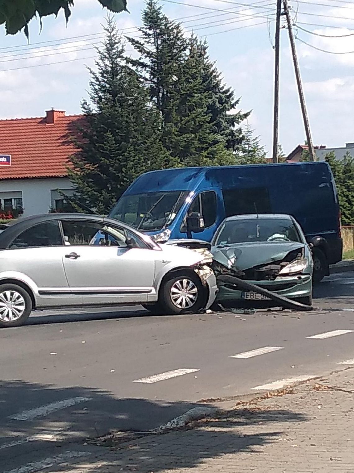 Zderzenie aut na Wrocławskiej w Oleśnicy