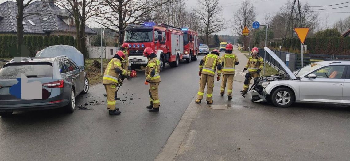 Zderzenie dwóch aut w gminie Syców