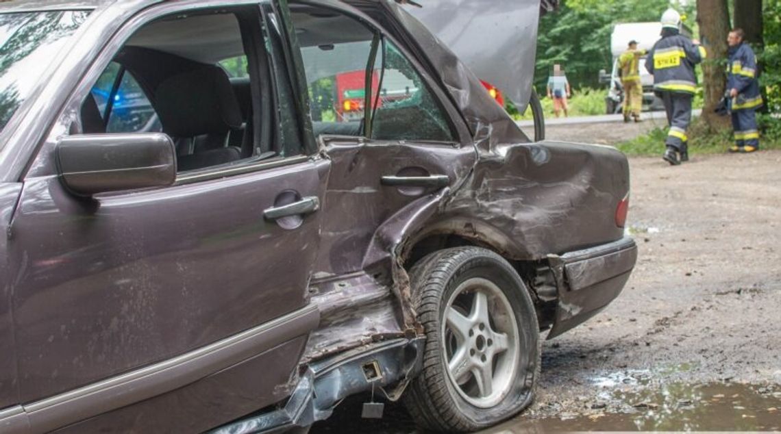 Zderzenie na drodze krajowej nr 25