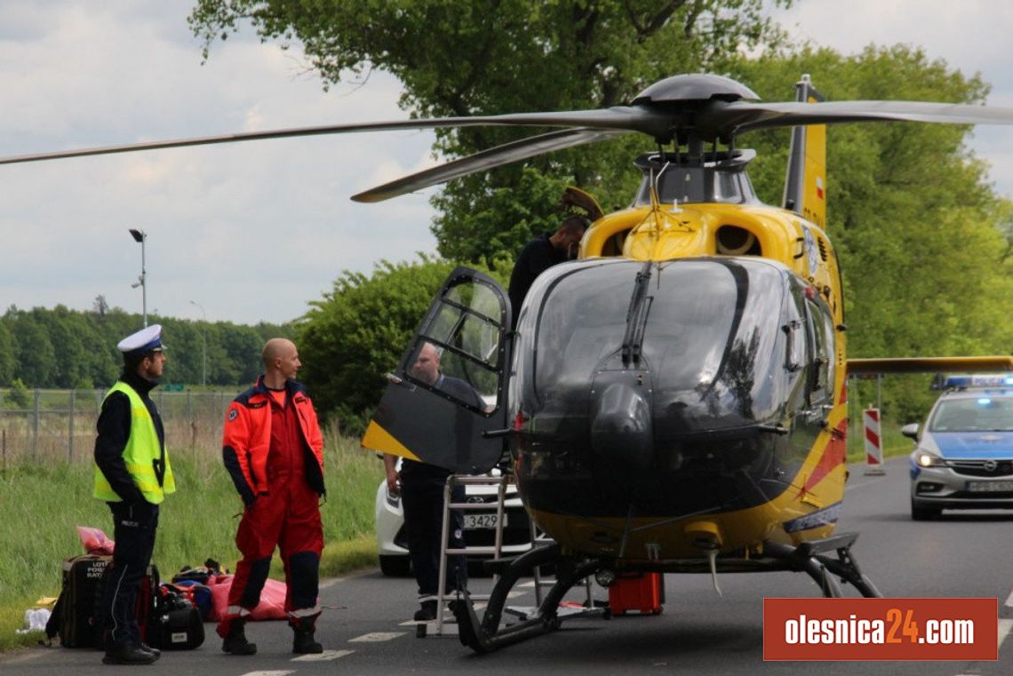 Zepsuł się śmigłowiec LPR - dawna droga nr 8 została zablokowana