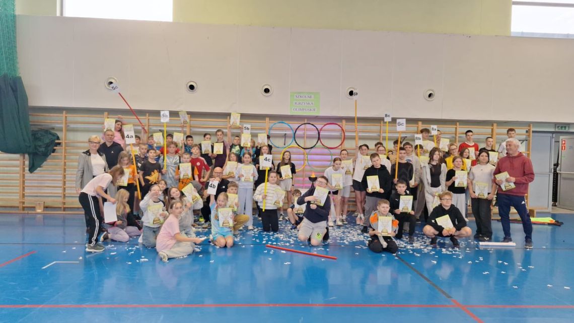 Zimowe Igrzyska Olimpijskie w Bierutowie! Uczniowie rywalizowali w nietypowych sportach