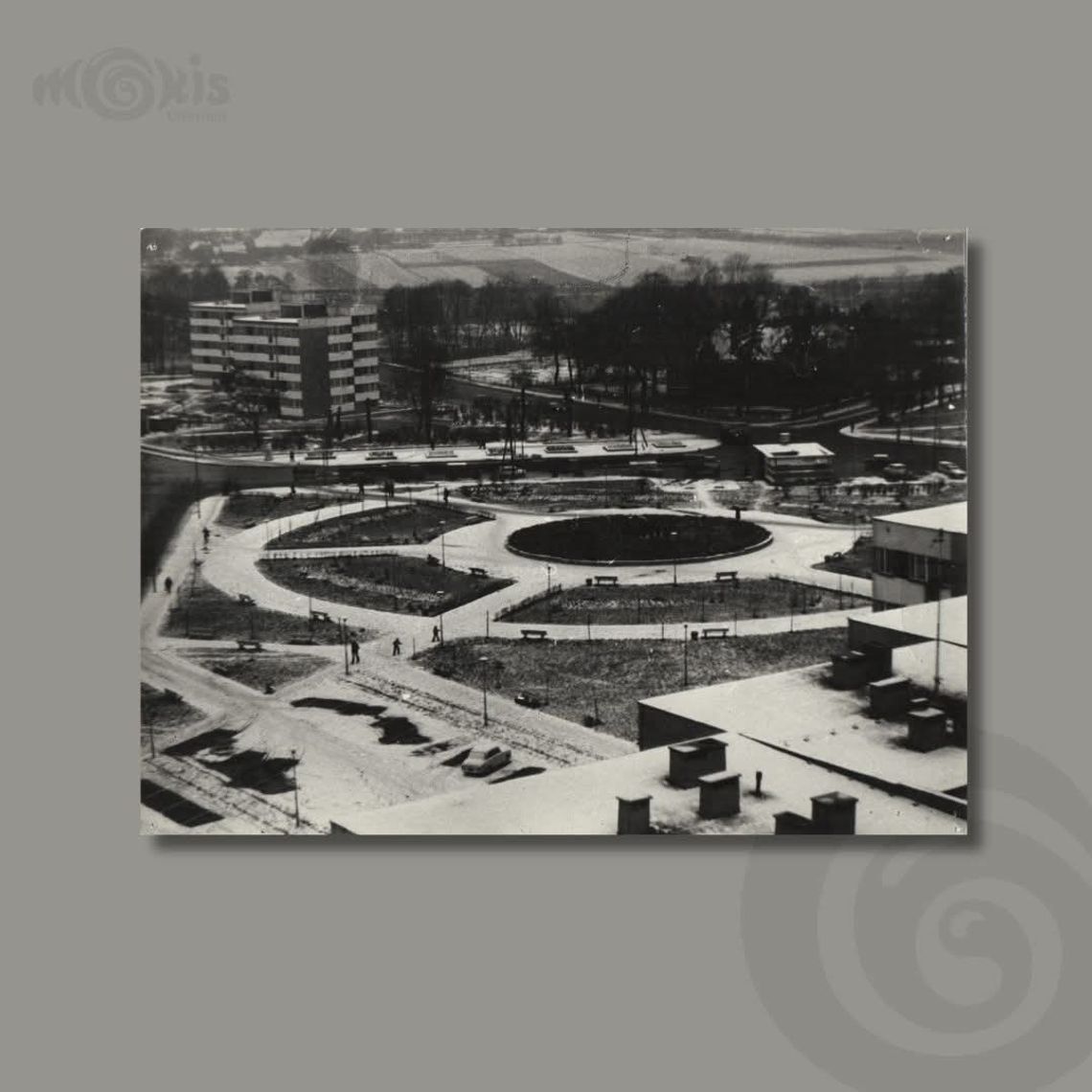 Zimowy krajobraz Oleśnicy z 1979 roku