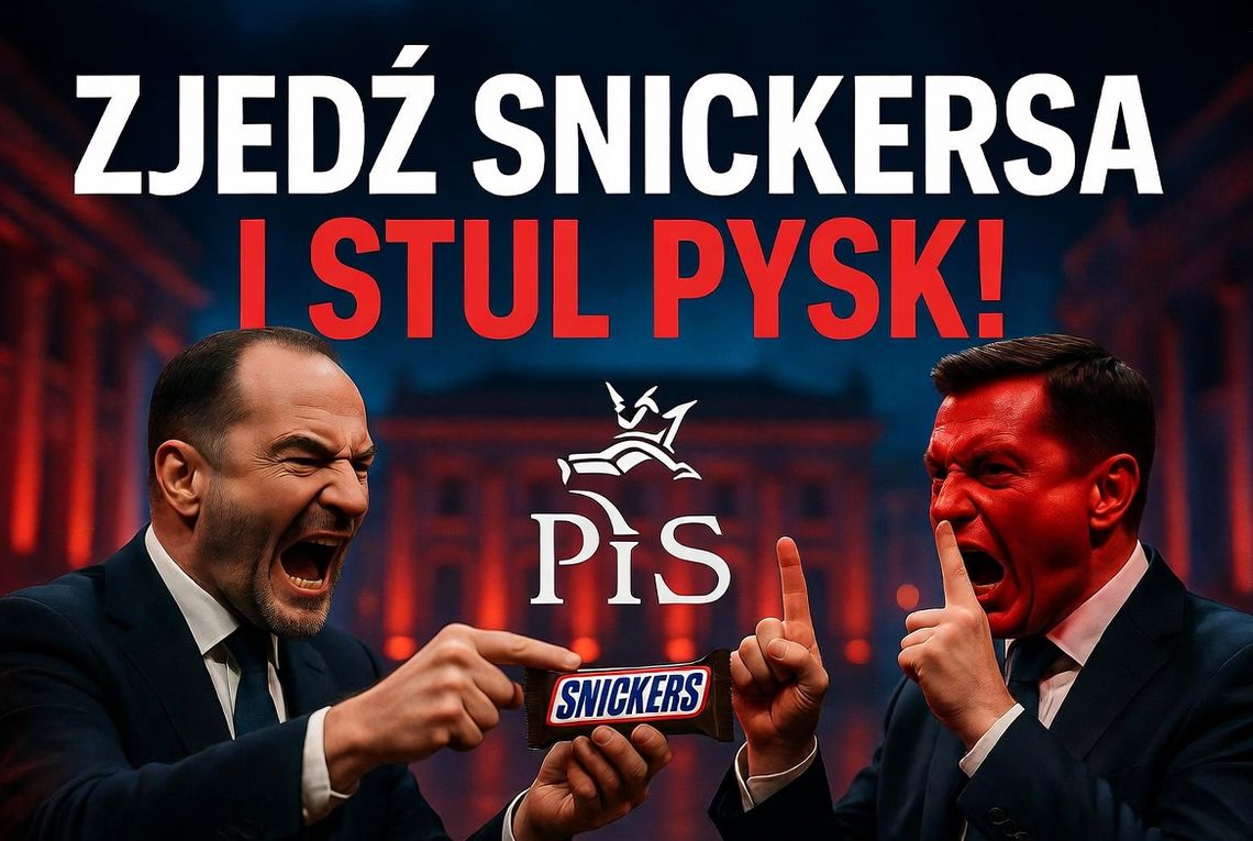 "Zjedz Snickersa i stul pysk!” – brutalna pyskówka na szczytach PiS "Zjedz Snickersa i stul pysk!” – brutalna pyskówka na szczytach PiS