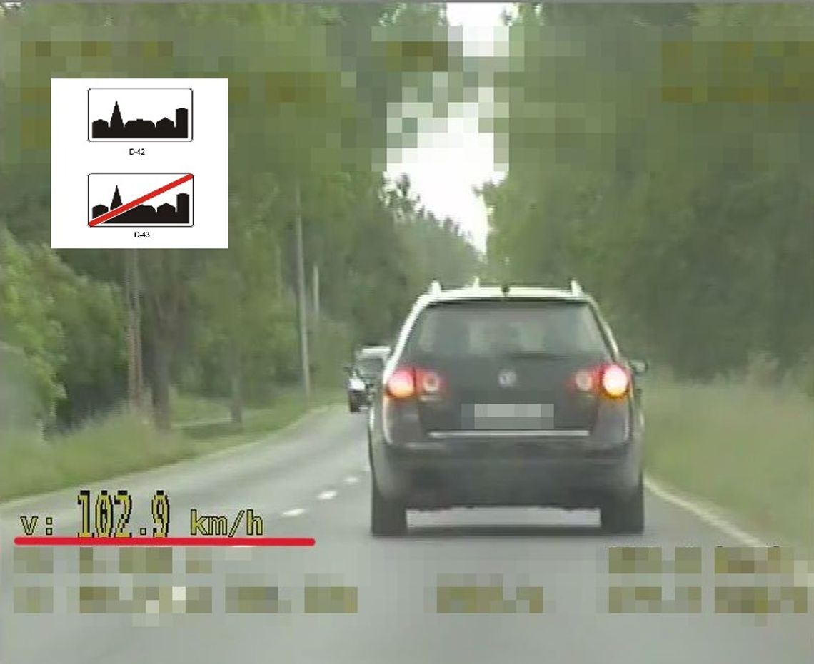 Znacznie przekroczyła prędkość w terenie zabudowanym. Straciła prawo jazdy