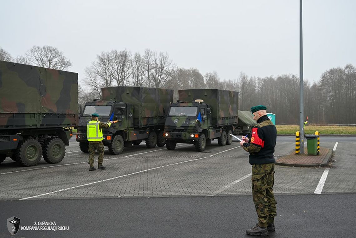 Żołnierze z Oleśnicy zabezpieczają akcję Dragon-24