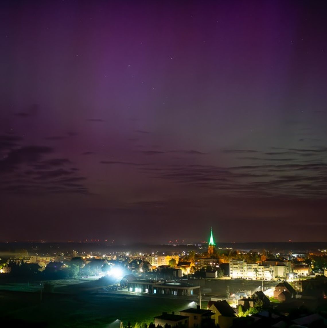 Zorza polarna nad Twardogórą!