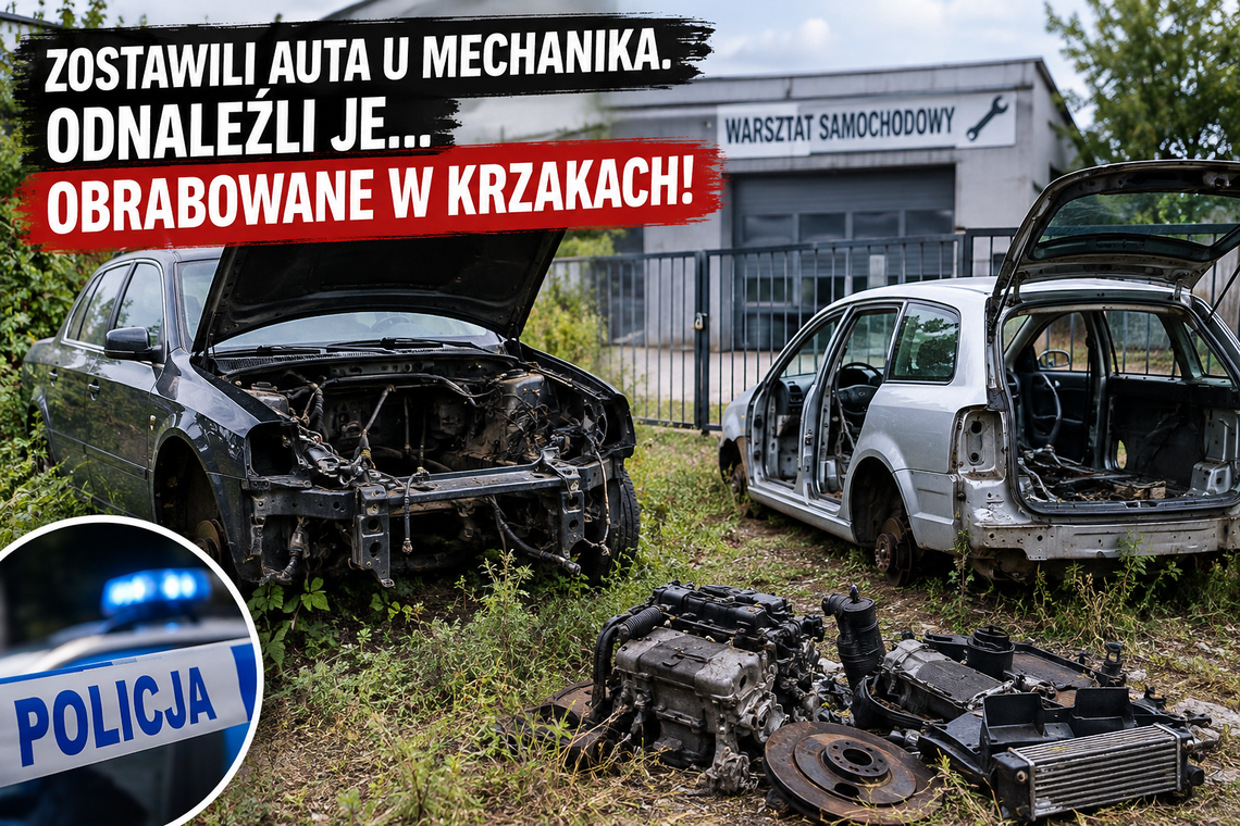 ZOSTAWILI AUTA U MECHANIKA. ODNALEŹLI JE... OBRABOWANE W KRZAKACH! ZOSTAWILI AUTA U MECHANIKA. ODNALEŹLI JE... OBRABOWANE W KRZAKACH!