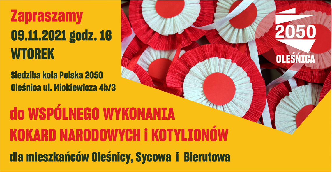 Zrób kotylion z Polską 2050