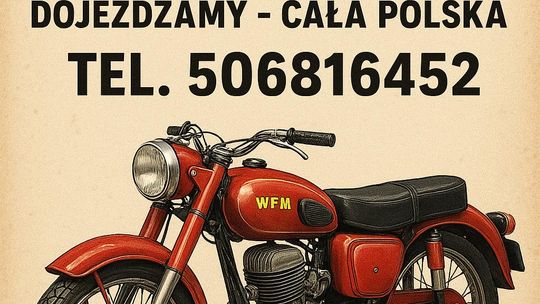 SKUP STARYCH ZABYTKOWYCH MOTOCYKLI MOTOROWERÓW MOTORÓW PRL
