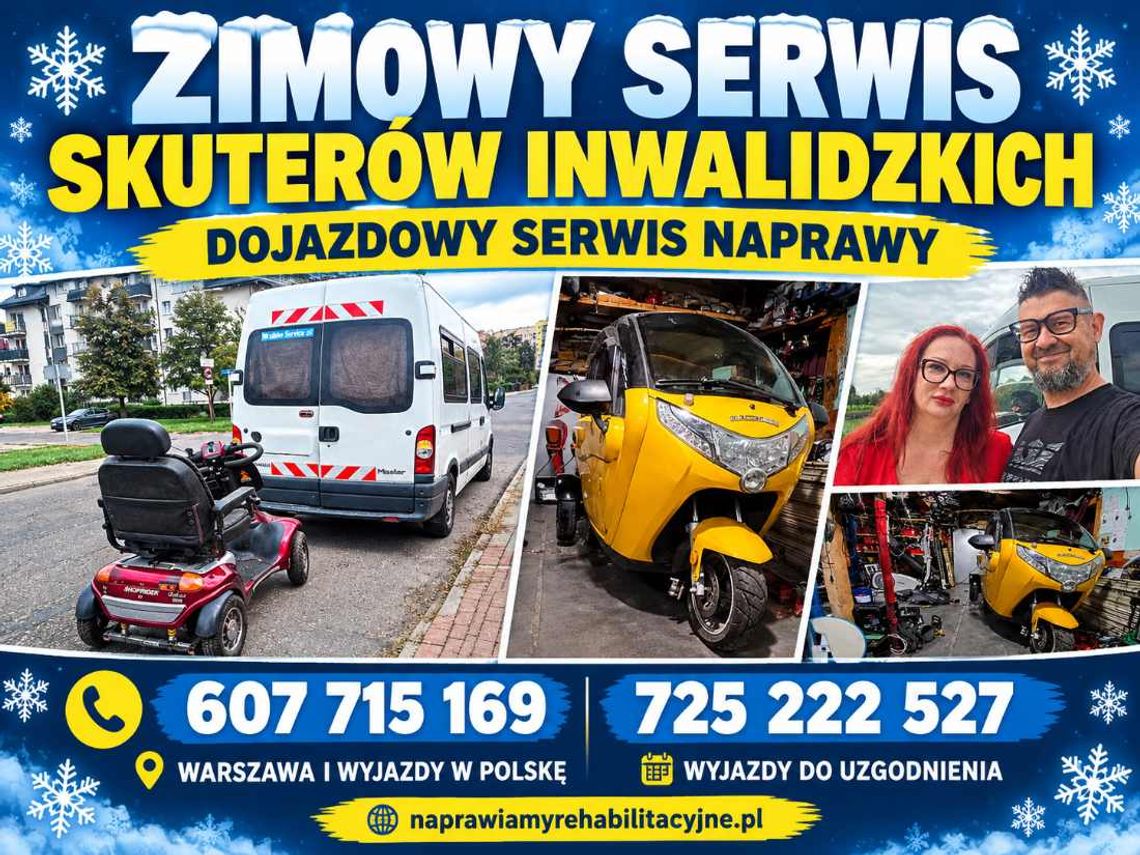 DOJAZDOWY SERWIS SKUTERÓW INWALIDZKICH Oleśnica - ZADBAJ O SPRZĘT ZIMĄ