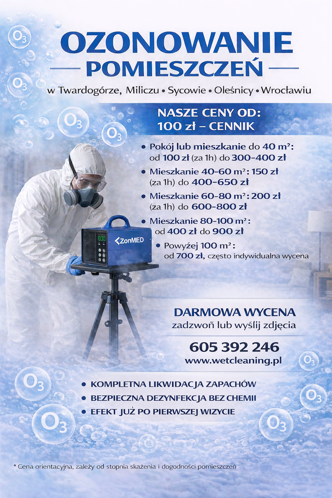 Profesjonalne pranie tapicerki, dywanów i ozonowanie