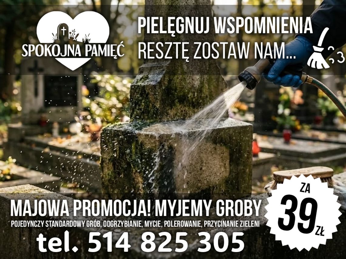 Sprzątanie, czyszczenie, mycie, pielęgnacja, konserwacja, nagrobek, grób,  Toruń