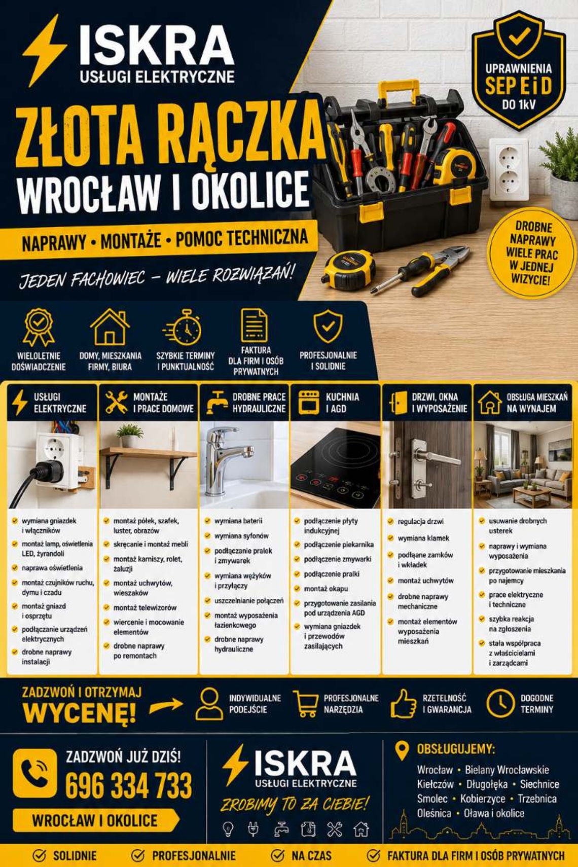 Złota Rączka Wrocław, Elektryka, Hydraulika, Montaż, 1Naprawa Złota Rączka Wrocław, Elektryka, Hydraulika, Montaż, 1Naprawa