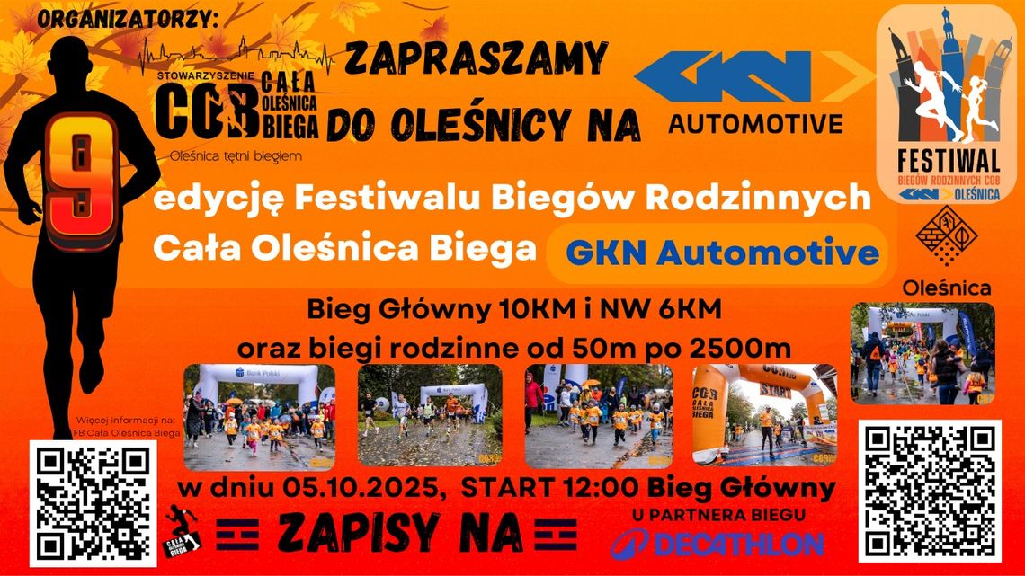 9 edycja Festiwalu Biegów Rodzinnych