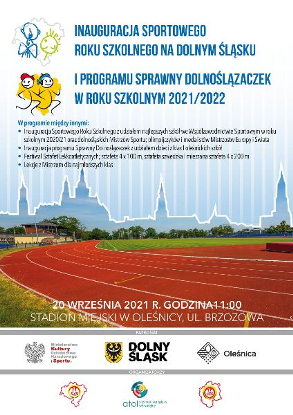 Inauguracja sportowego roku szkolnego na Dolnym Śląsku i programu Sprawny Dolnoślązaczek w roku szkolnym 2021/2022