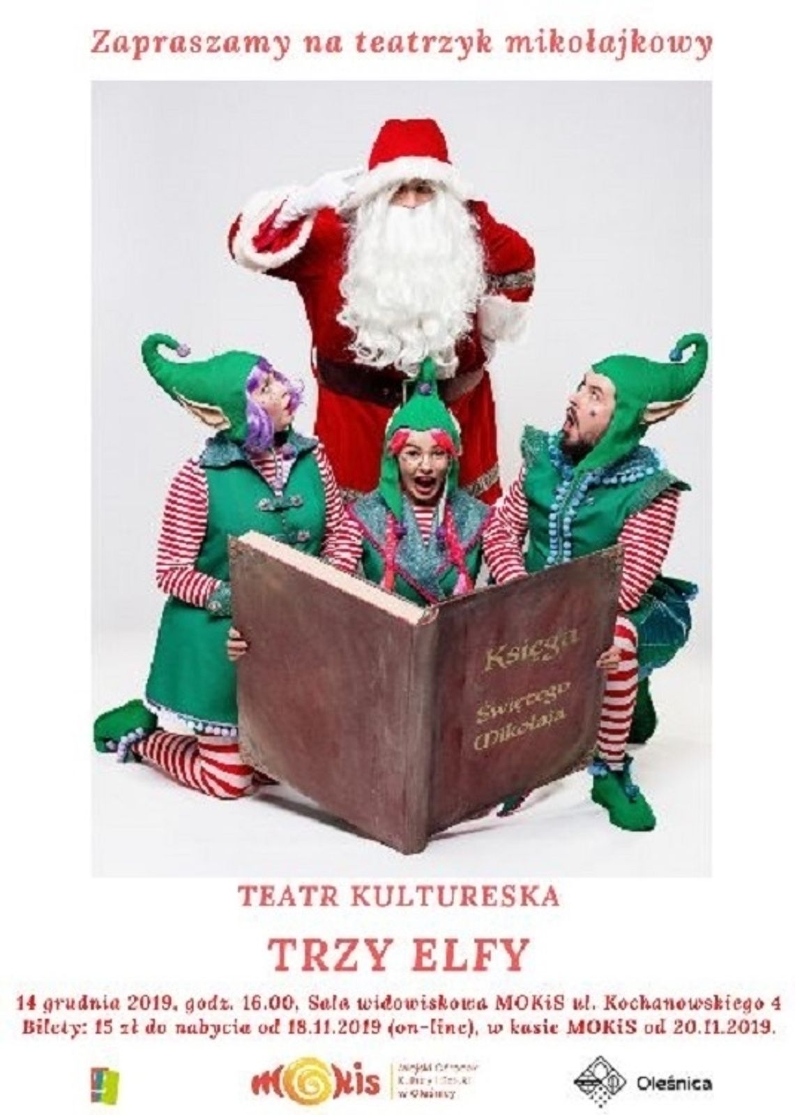 Spektaskl mikołajkowy dla dzieci "Elfy Trzy"
