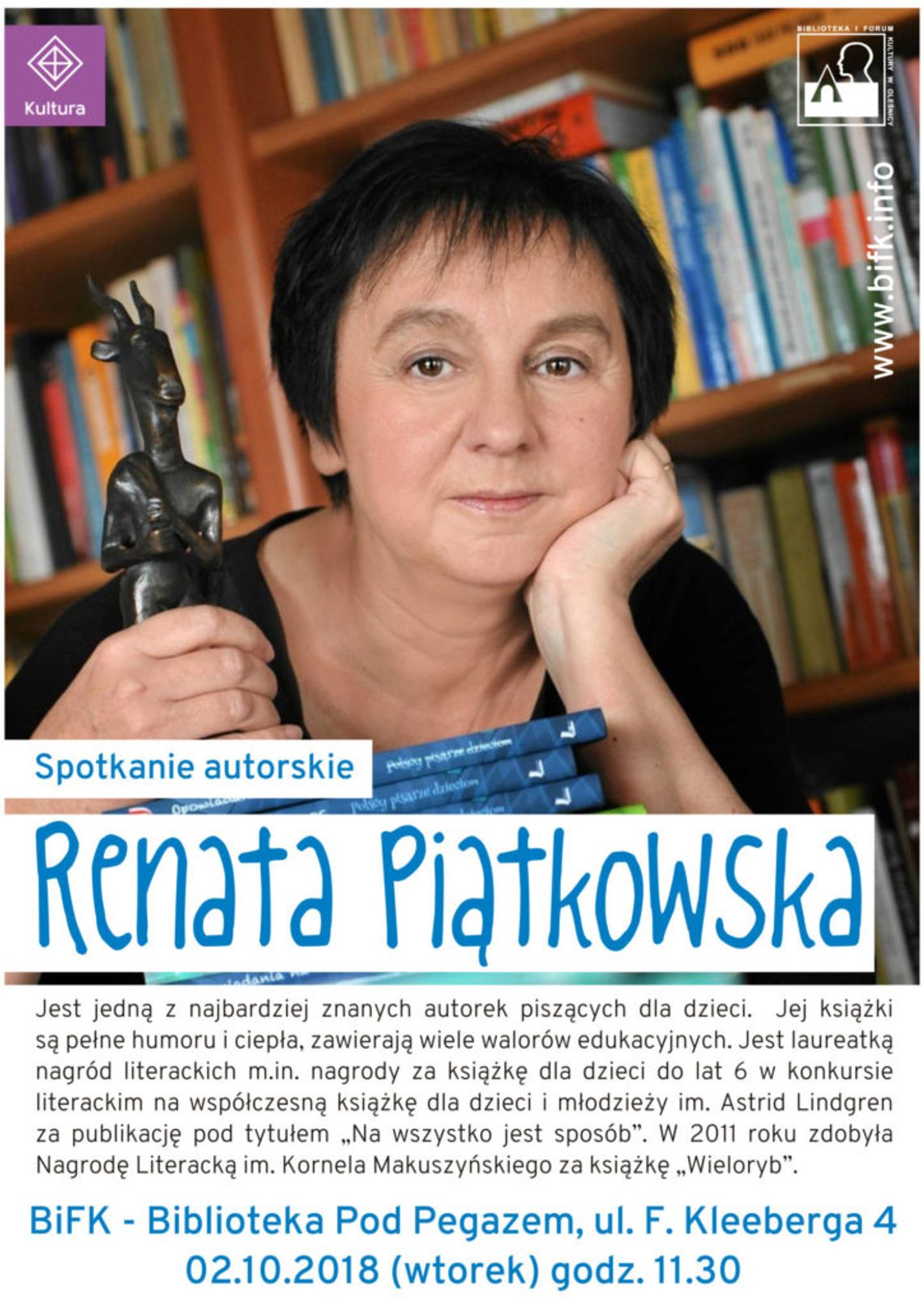 Spotkanie z pisarką - Renatą Piątkowską