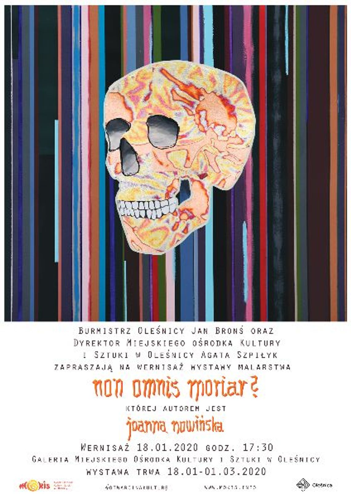Wernisaż wystawy malarstwa ,,Nom omnis moriar?”, której autorem jest Joanna Nowińska.