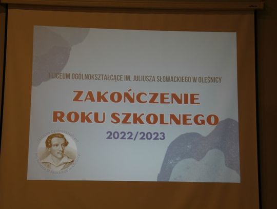 Zakończenie roku szkolnego w I Liceum Ogólnokształcącym im. Juliusza Słowackiego w Oleśnicy