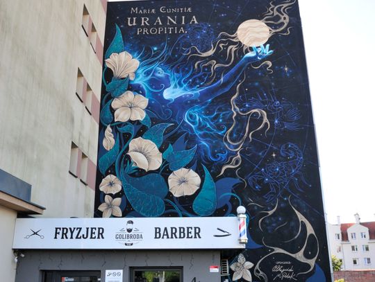 Tak wygląda gotowy mural "Urania propitia"