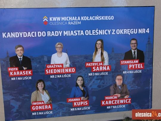 Oleśnica Razem prezentuje kandydatów z okręgu nr 4