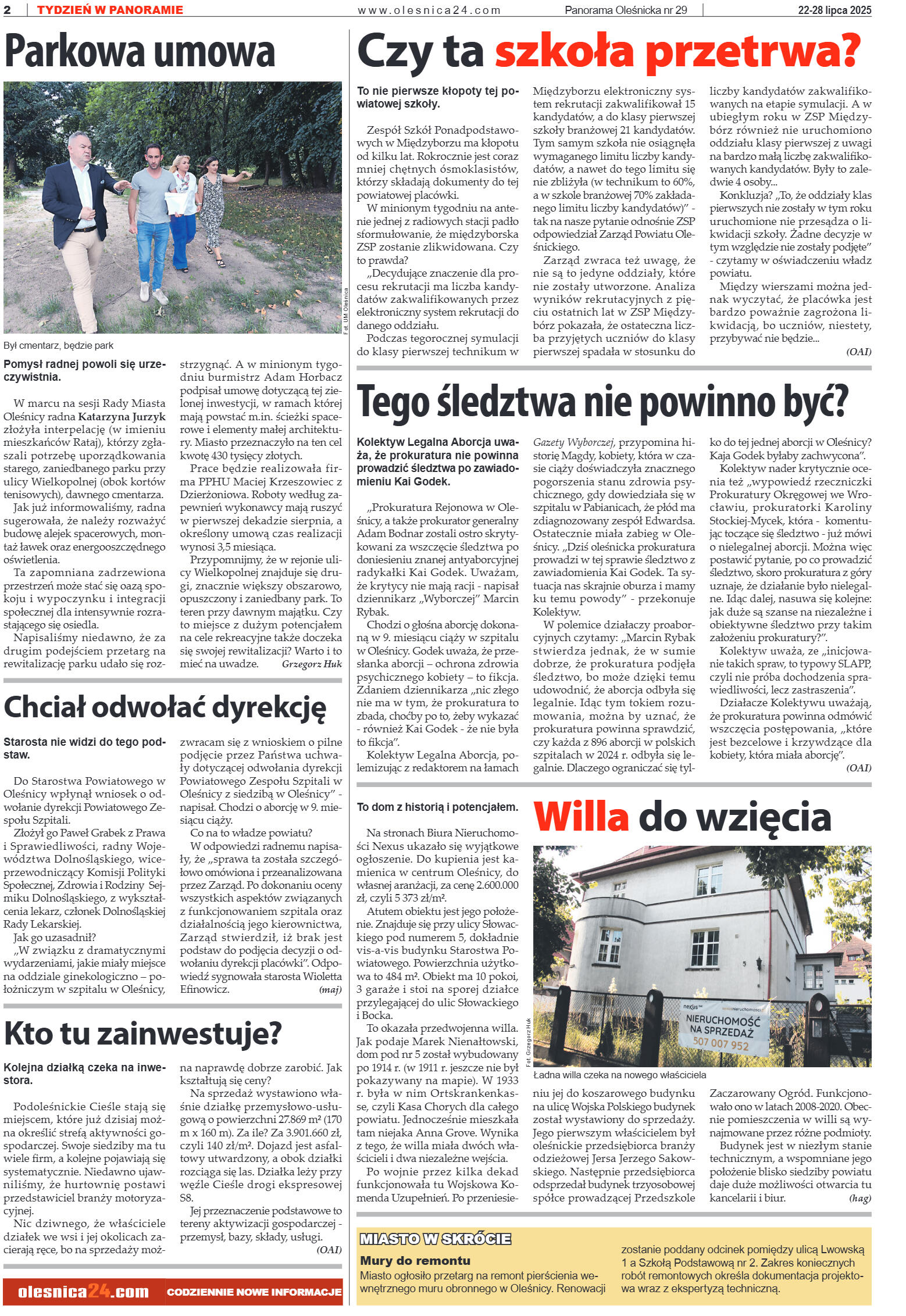 Panorama Oleśnicka nr 29 z 22 lipca 2025 - strona 2