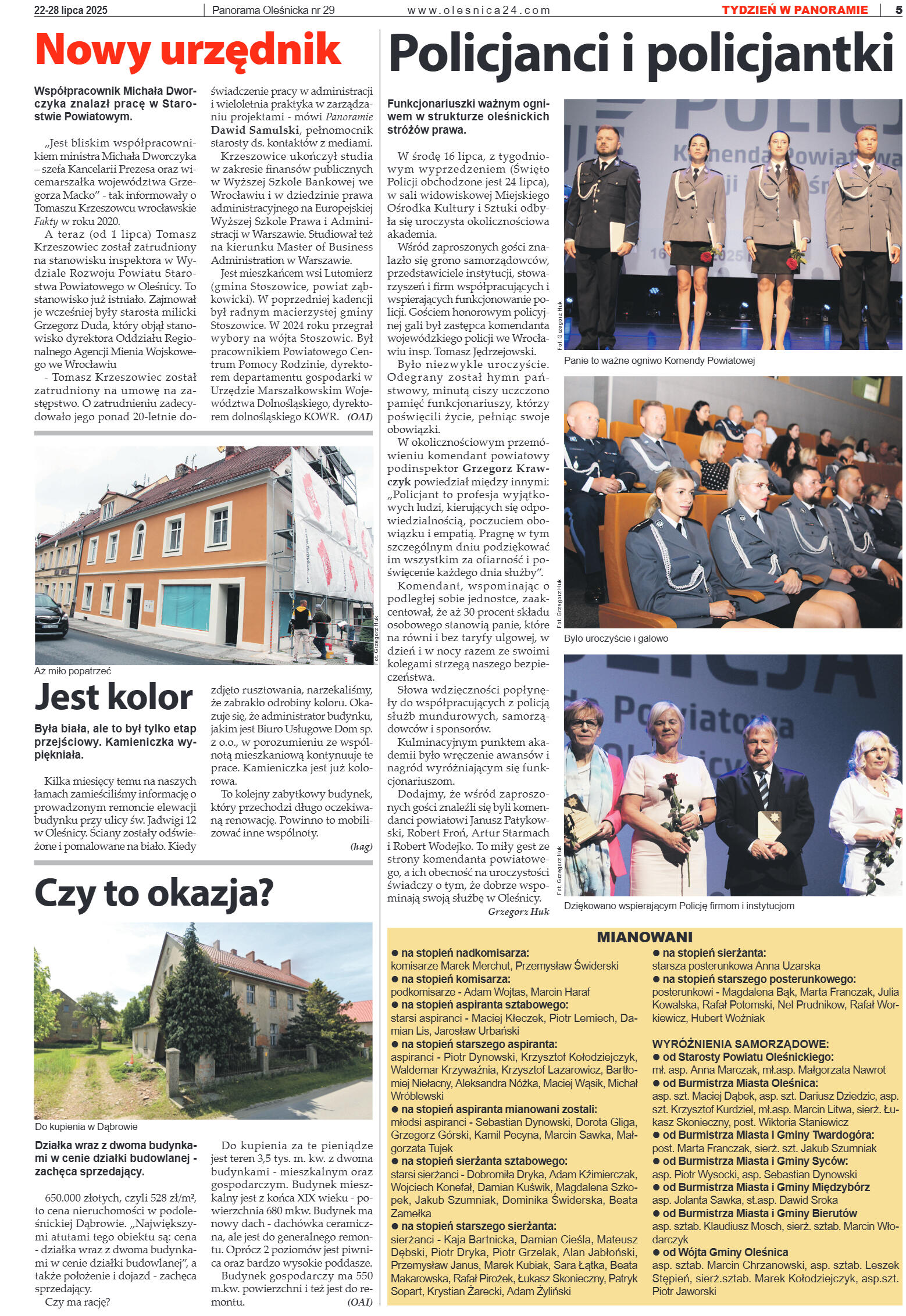 Panorama Oleśnicka nr 29 z 22 lipca 2025 - strona 5