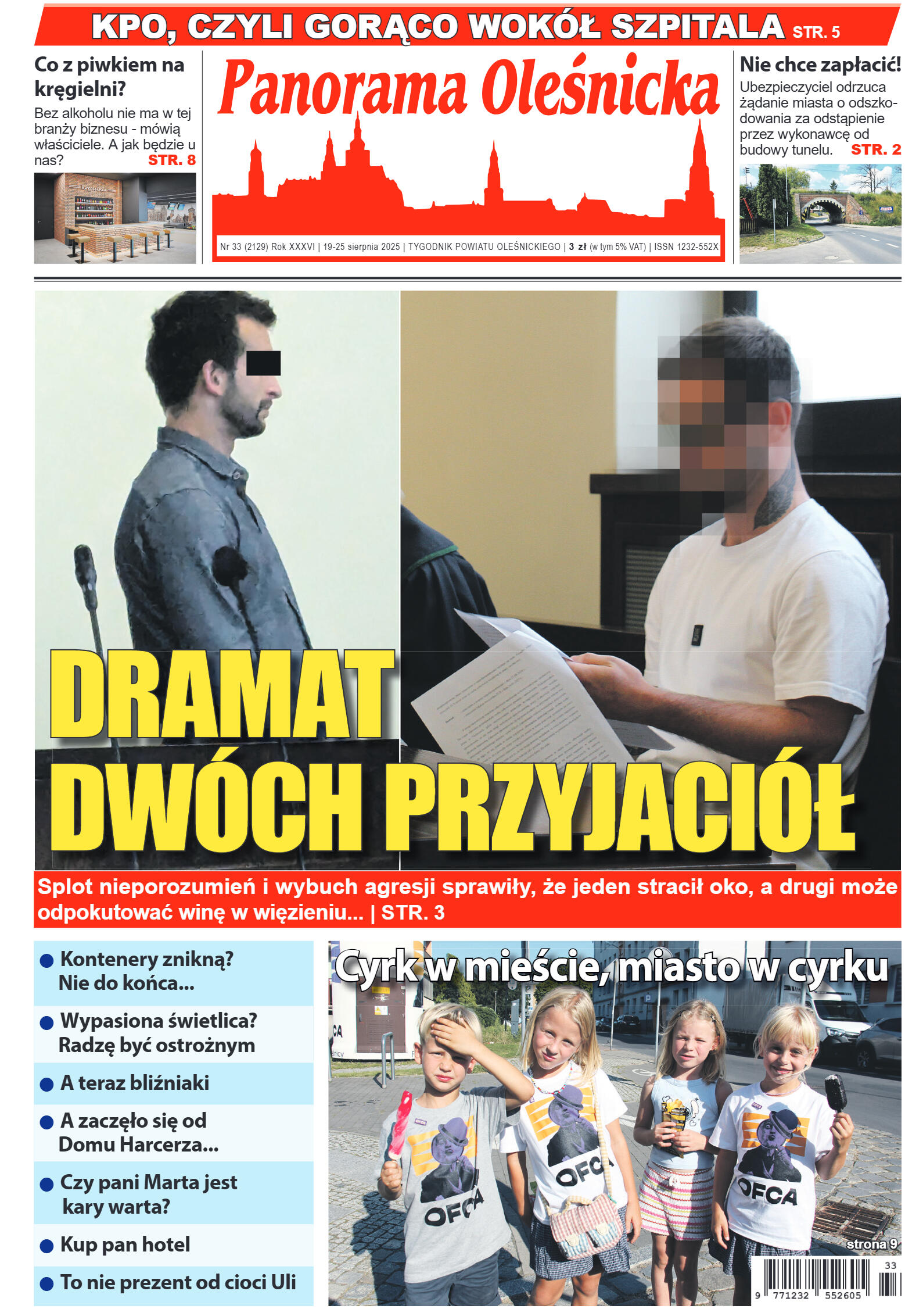 Panorama Oleśnicka nr 33 z 19 sierpnia 2025 - strona 1