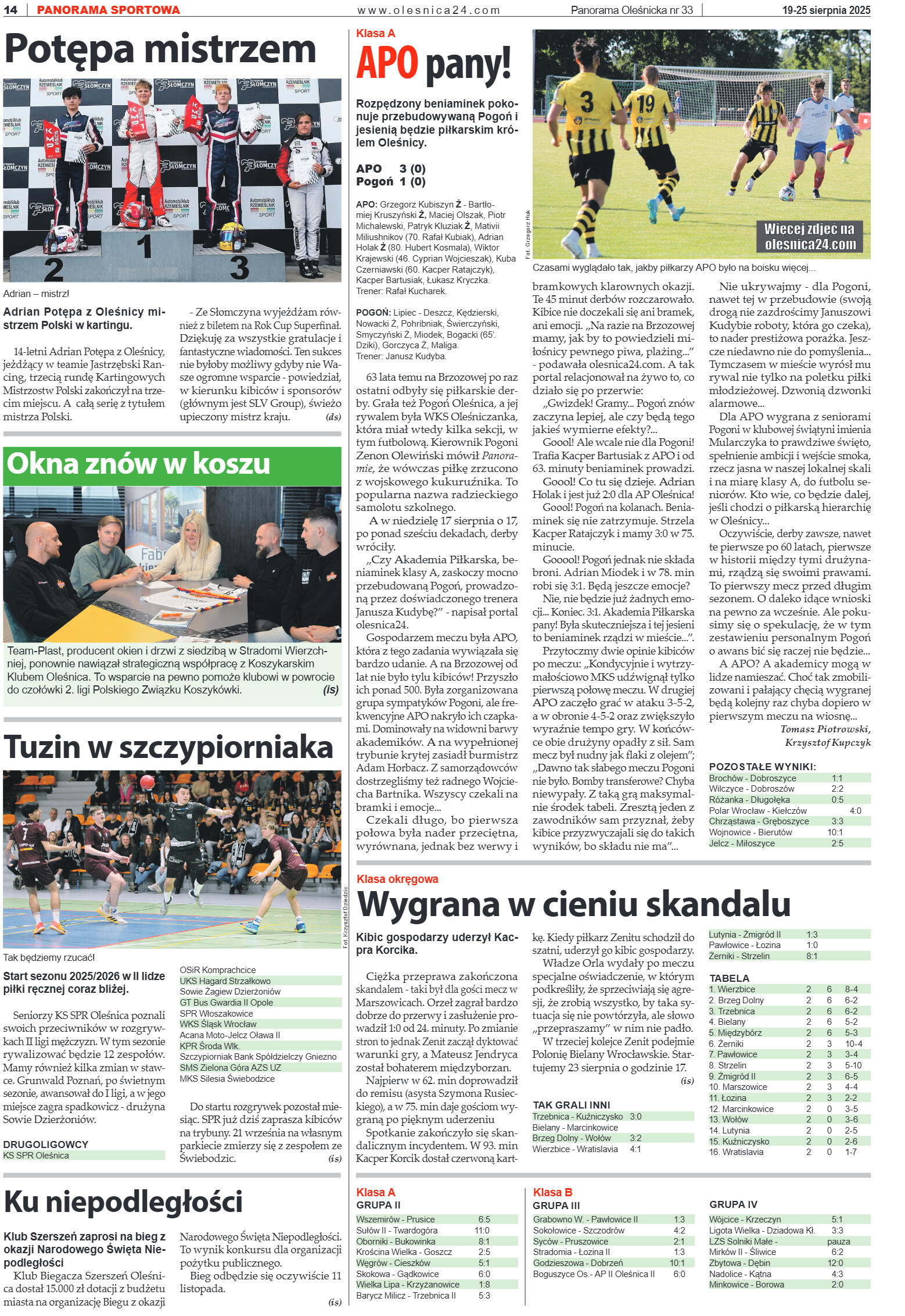 Panorama Oleśnicka nr 33 z 19 sierpnia 2025 - strona 14