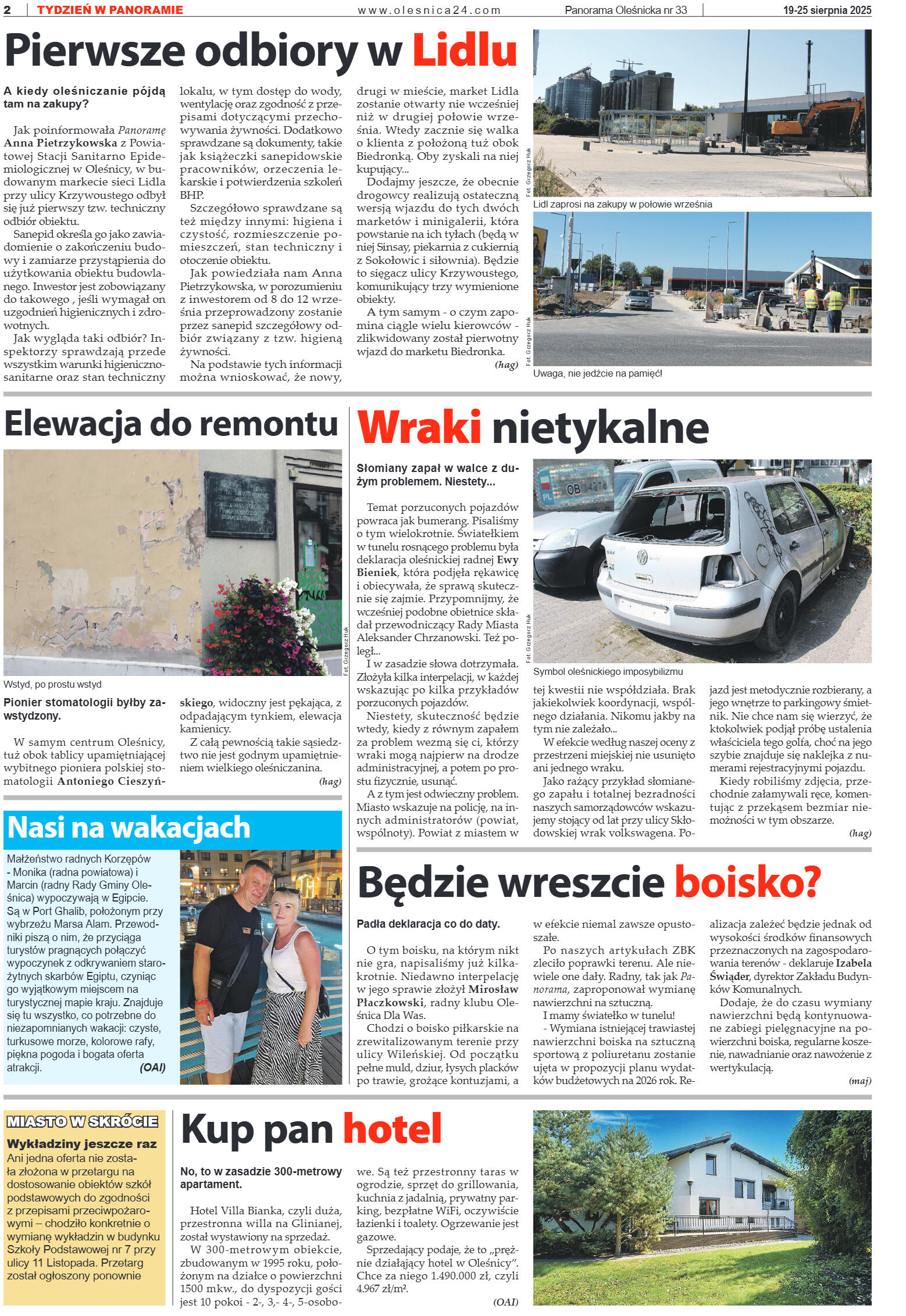 Panorama Oleśnicka nr 33 z 19 sierpnia 2025 - strona 2