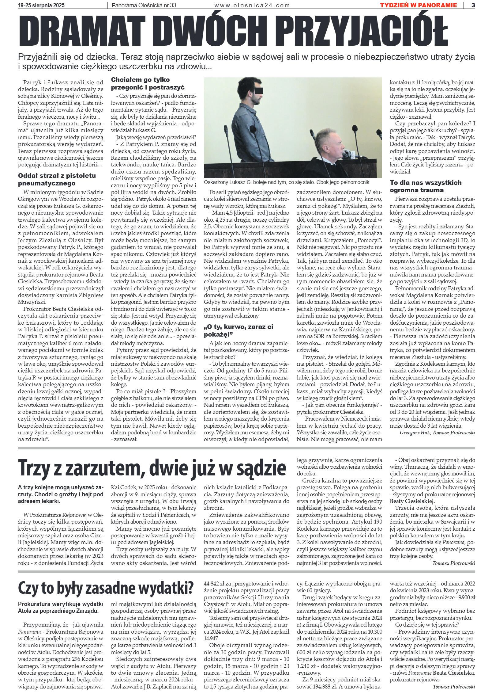 Panorama Oleśnicka nr 33 z 19 sierpnia 2025 - strona 3