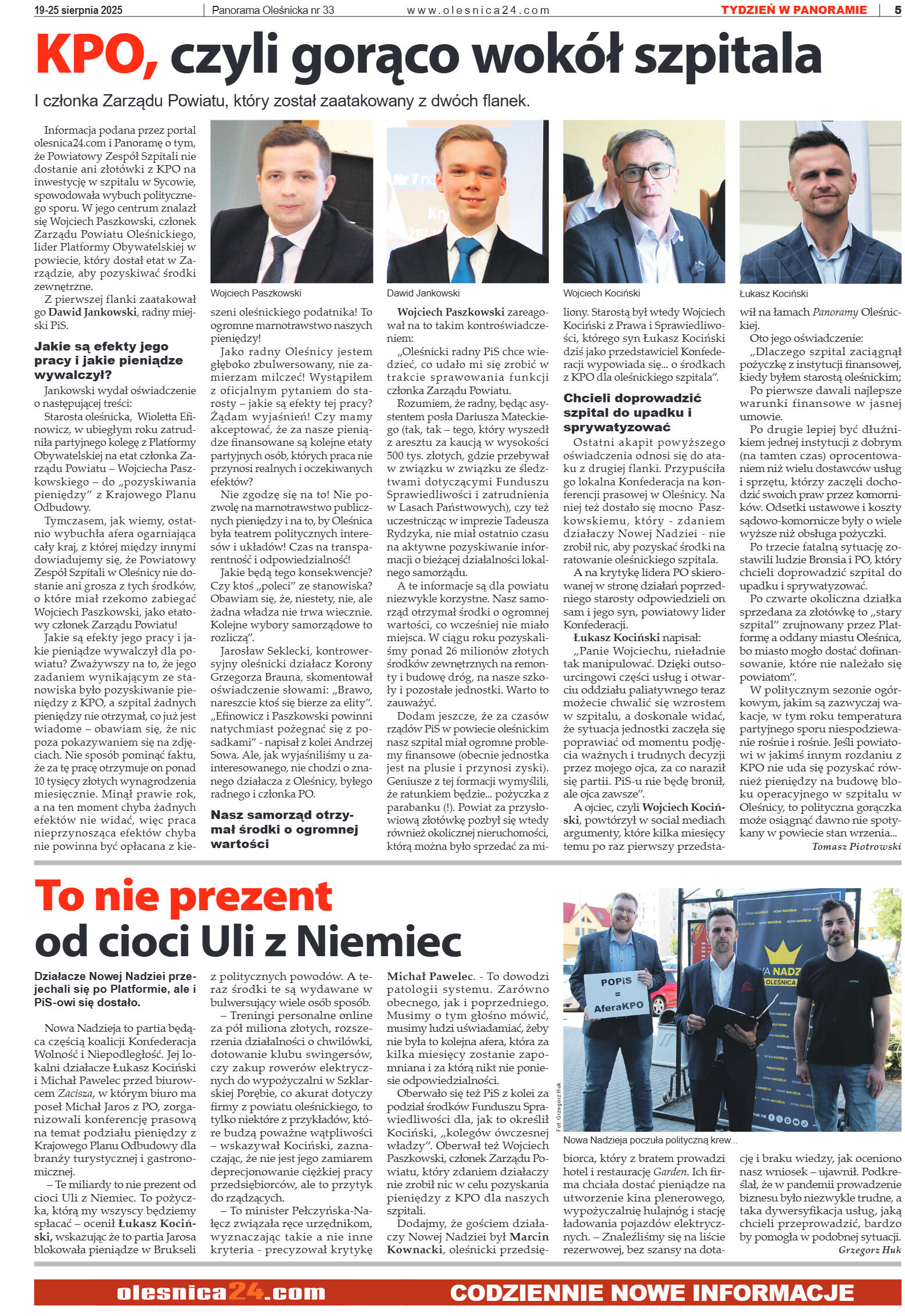 Panorama Oleśnicka nr 33 z 19 sierpnia 2025 - strona 5