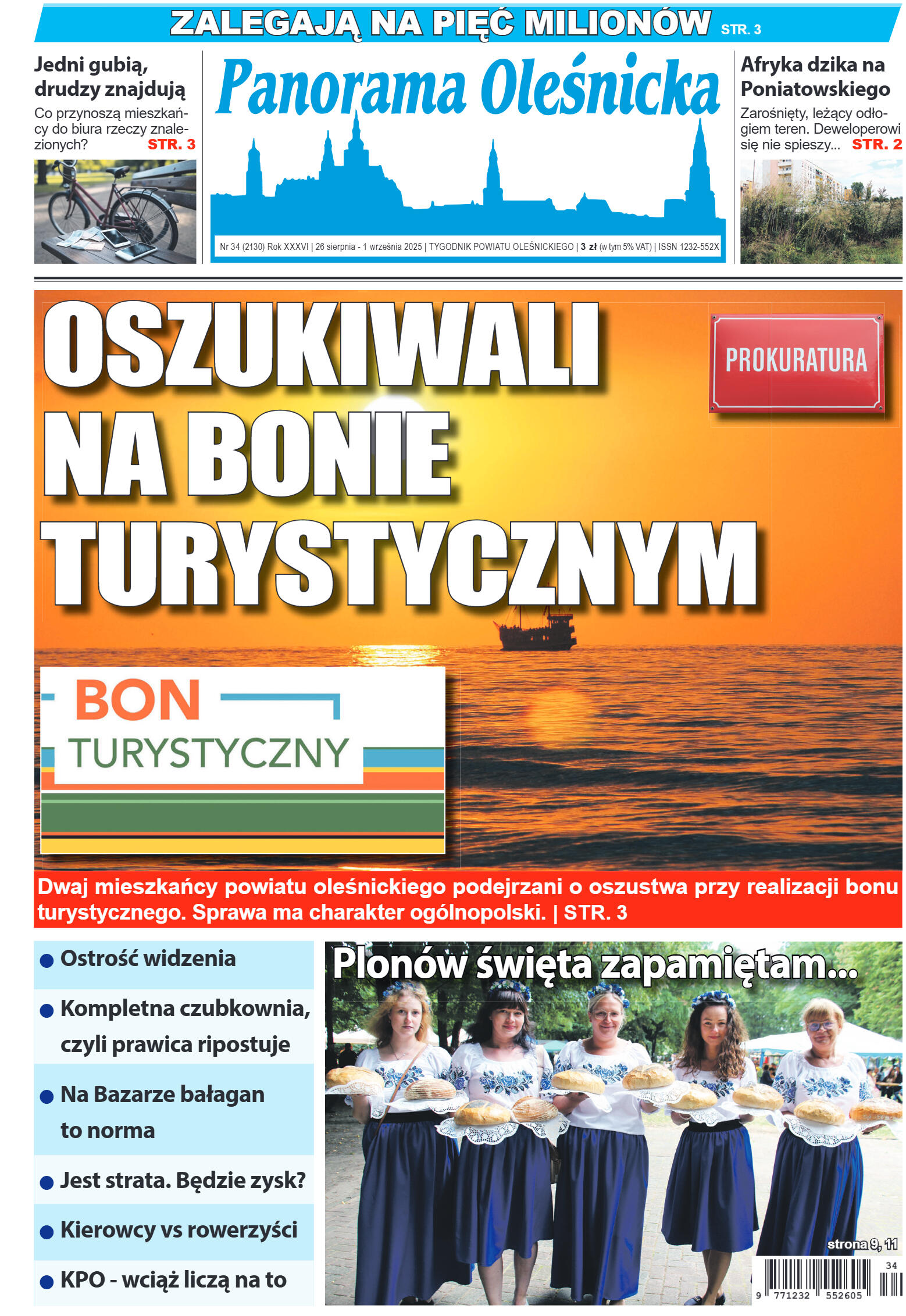 Panorama Oleśnicka nr 34 z 26 sierpnia 2025 - strona 1