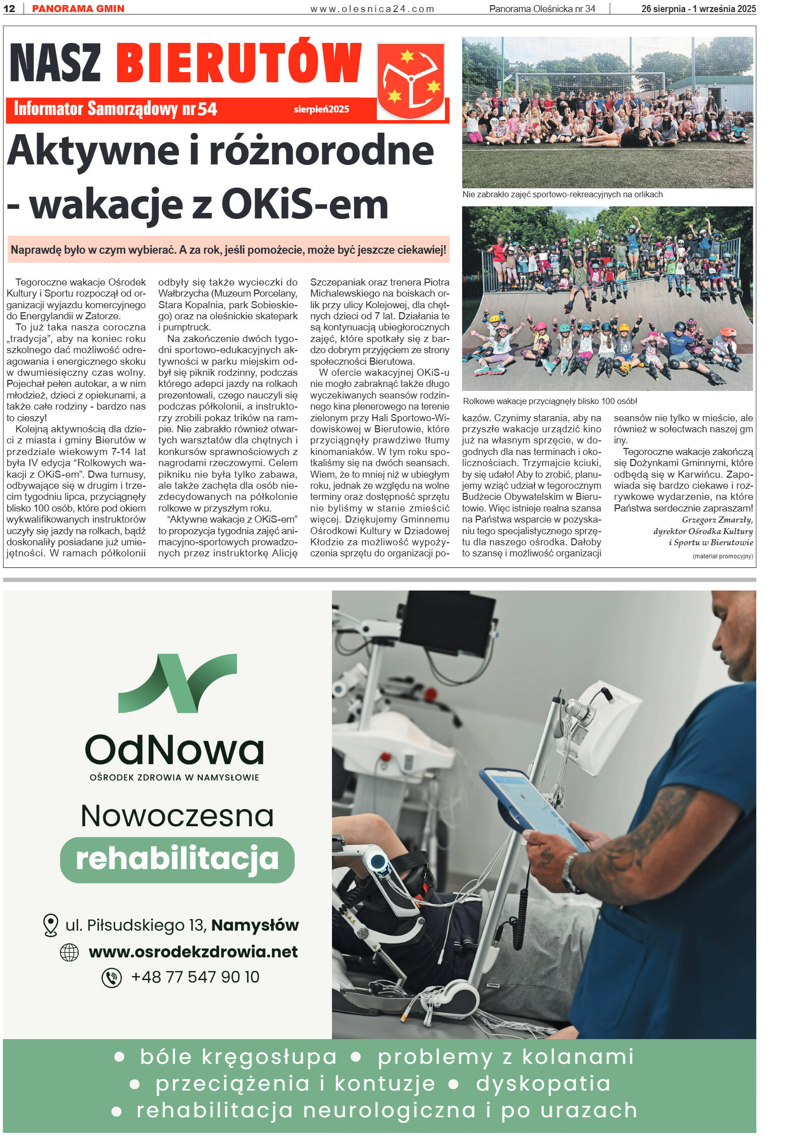 Panorama Oleśnicka nr 34 z 26 sierpnia 2025 - strona 12
