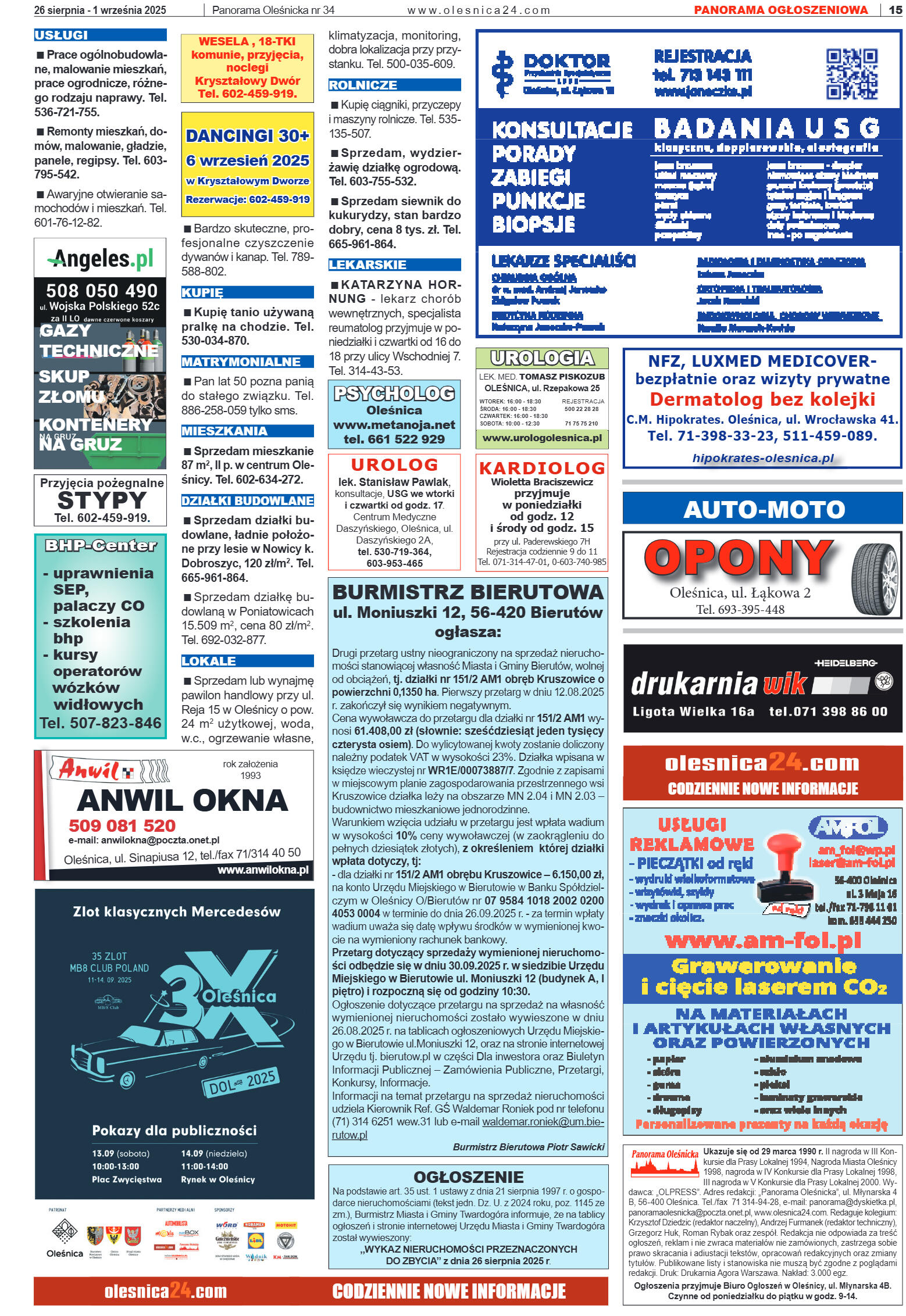 Panorama Oleśnicka nr 34 z 26 sierpnia 2025 - strona 15