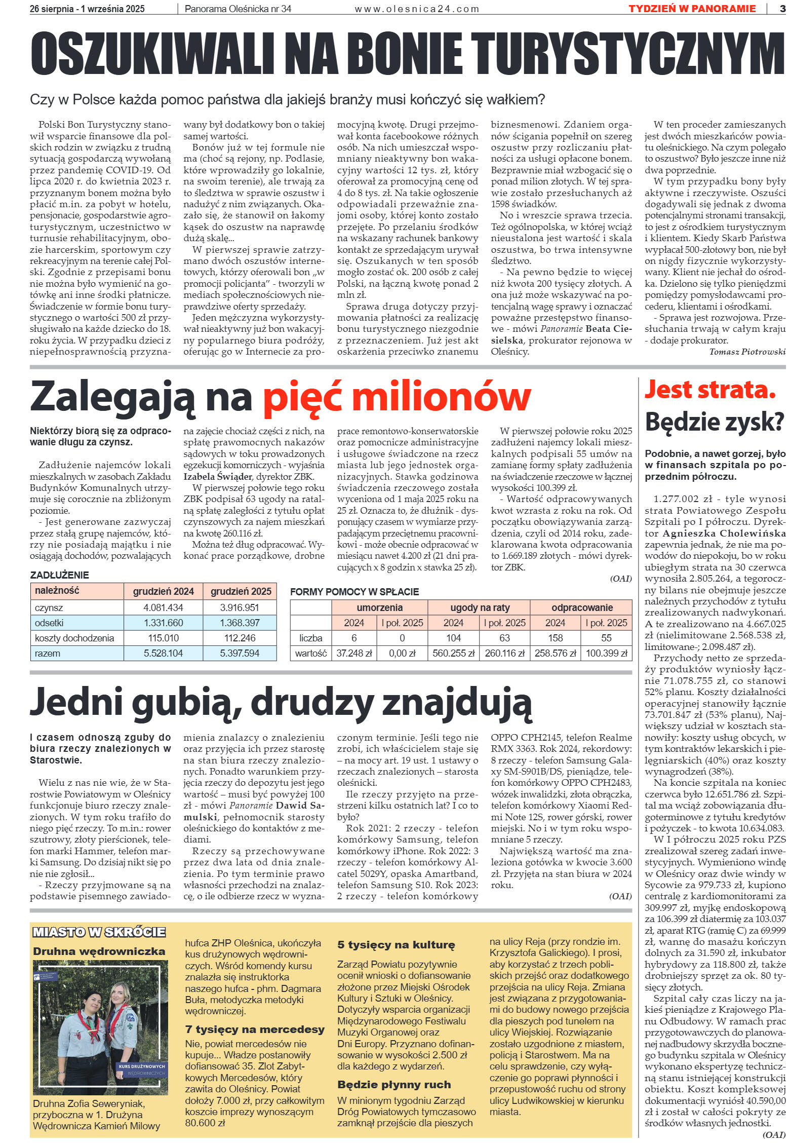 Panorama Oleśnicka nr 34 z 26 sierpnia 2025 - strona 3