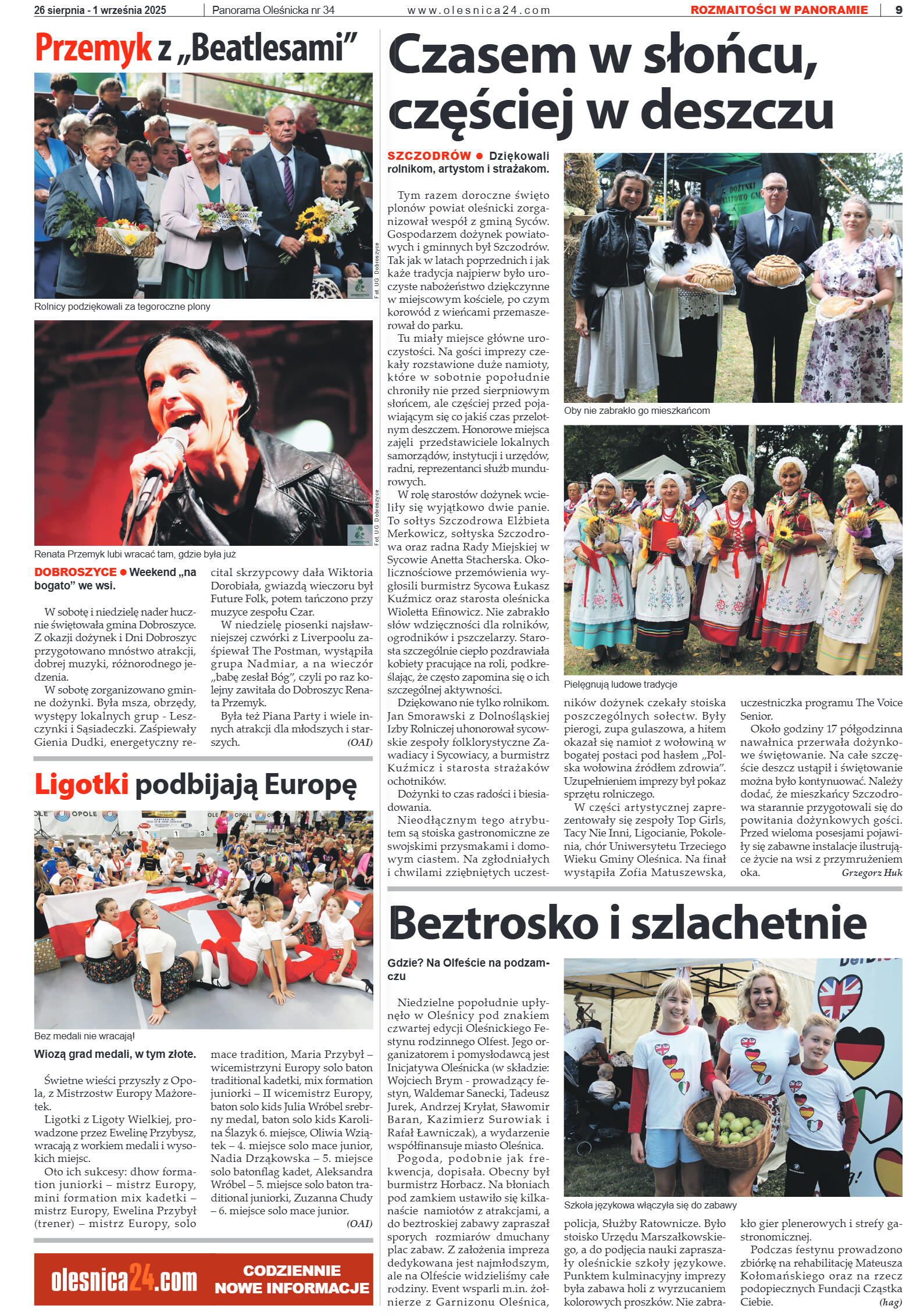 Panorama Oleśnicka nr 34 z 26 sierpnia 2025 - strona 9