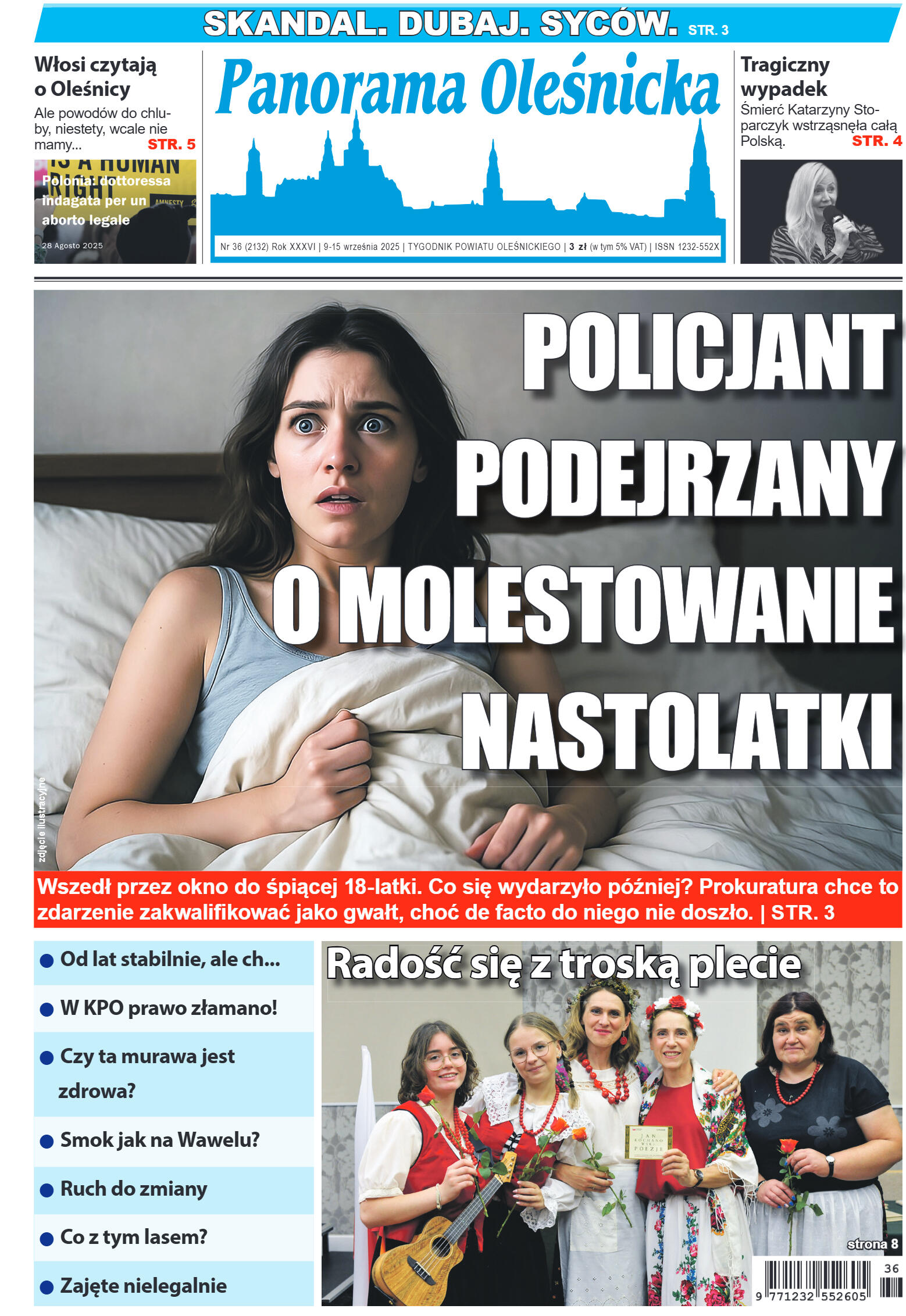 Panorama Oleśnicka nr 36 z 9 września 2025 - strona 1