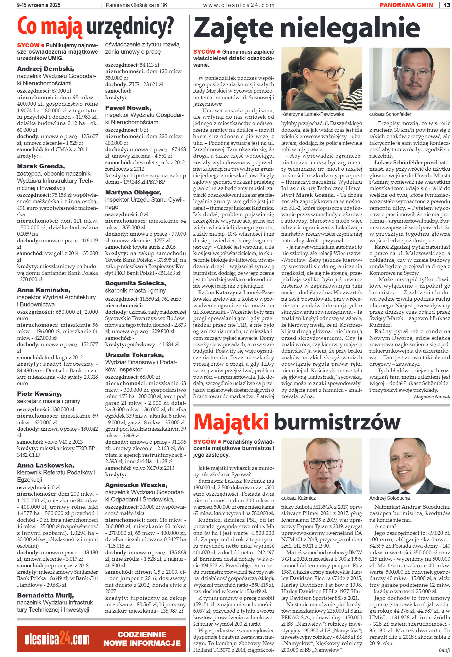 Panorama Oleśnicka nr 36 z 9 września 2025 - strona 13