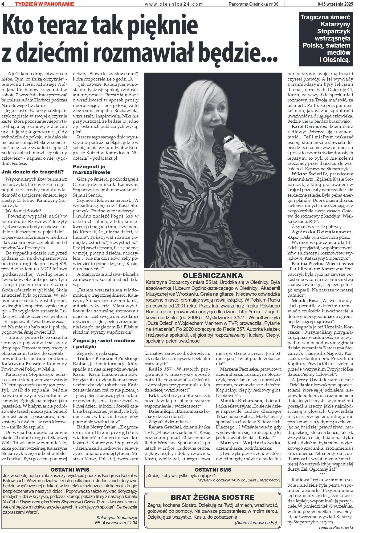 Panorama Oleśnicka nr 36 z 9 września 2025 - strona 4